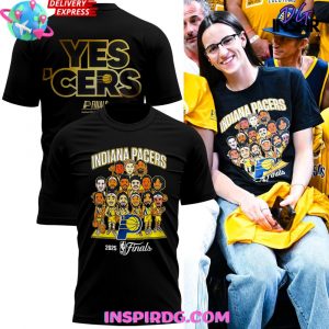 Indiana Pacers 2025 NBA Finals Team Limited Black T-shirt