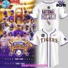 LSU Tigers 2025 NCAA Baseball National Champions White Edition Baseball Jersey