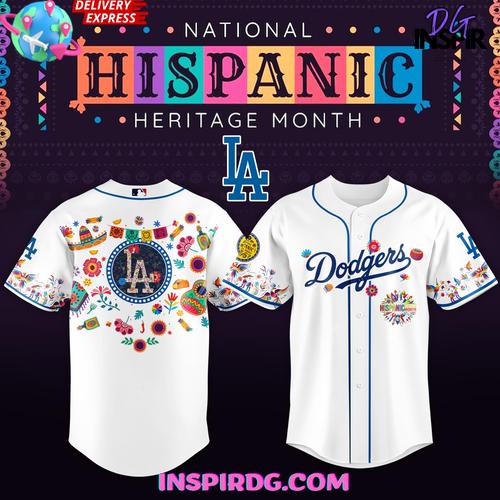 Los Angeles Dodgers National Hispanic Heritage Month 2025 Baseball Jersey