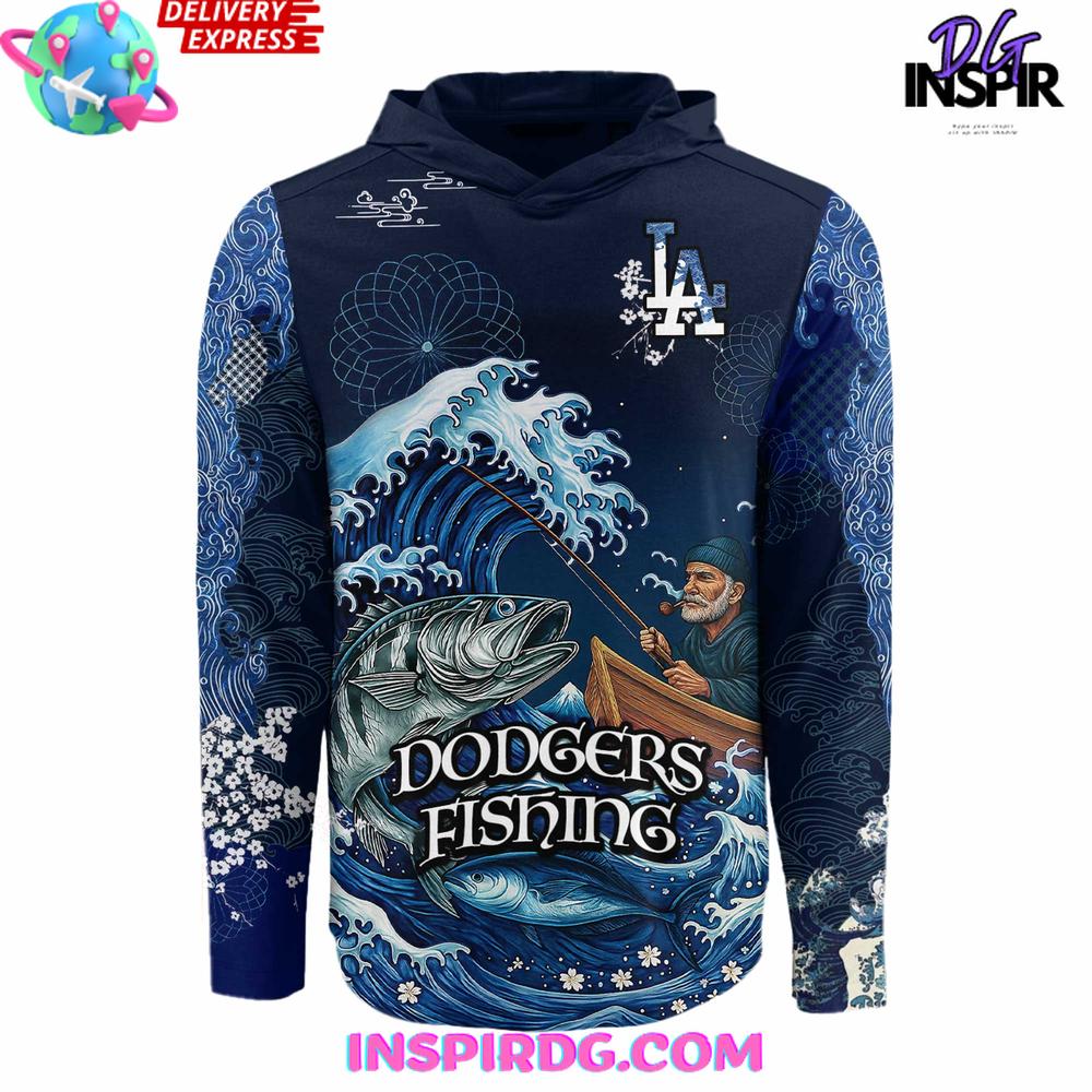 Los Angeles Dodgers x Wave Hunter Fishing Limited Hoodie Los Angeles Dodgers x Wave Hunter Fishing Limited Hoodie