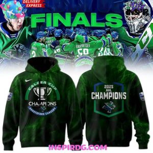 Abbotsford Canucks 2025 Calder Cup Champions Green Hoodie