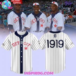 Detroit Tigers 1919 Black in Baseball Jersey