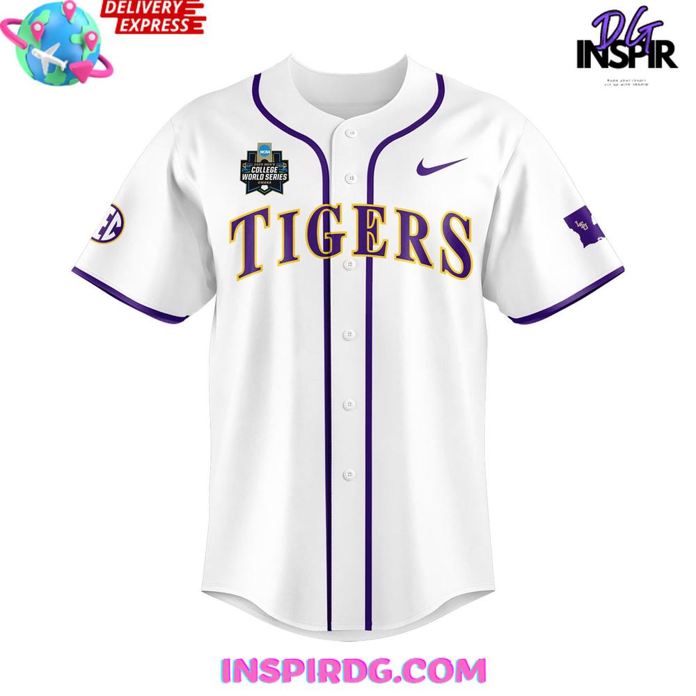 Omaha Men's College World Series OSU Tigers Baseball Jersey Omaha Men's College World Series OSU Tigers Baseball Jersey