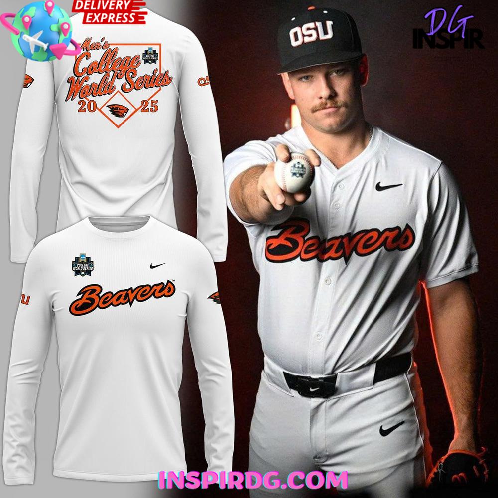Oregon State Beavers Men's College World Series 2025 Shirt Collection Oregon State Beavers Men's College World Series 2025 Shirt Collection