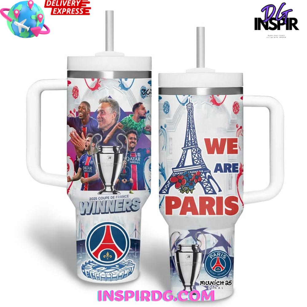 Paris Saint-Germain 2025 Coupe de France Winners Stanley Tumbler Cup Paris Saint-Germain 2025 Coupe de France Winners Stanley Tumbler Cup