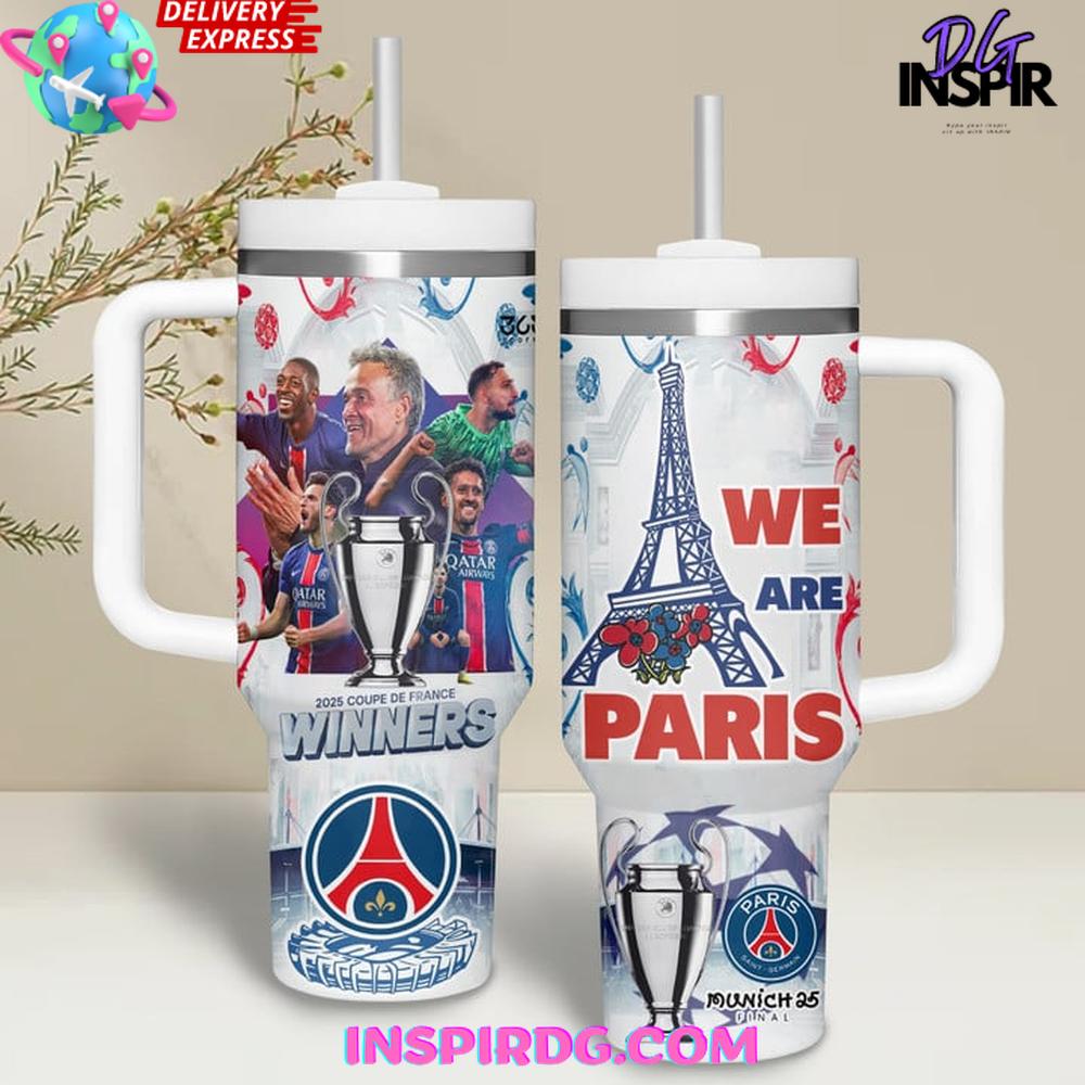 Paris Saint-Germain 2025 Coupe de France Winners Stanley Tumbler Cup Paris Saint-Germain 2025 Coupe de France Winners Stanley Tumbler Cup