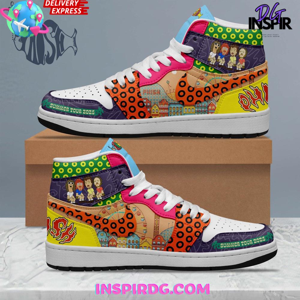 Phish Summer Tour 2025 Limited Nike Air Jordan 1 Phish Summer Tour 2025 Limited Nike Air Jordan 1