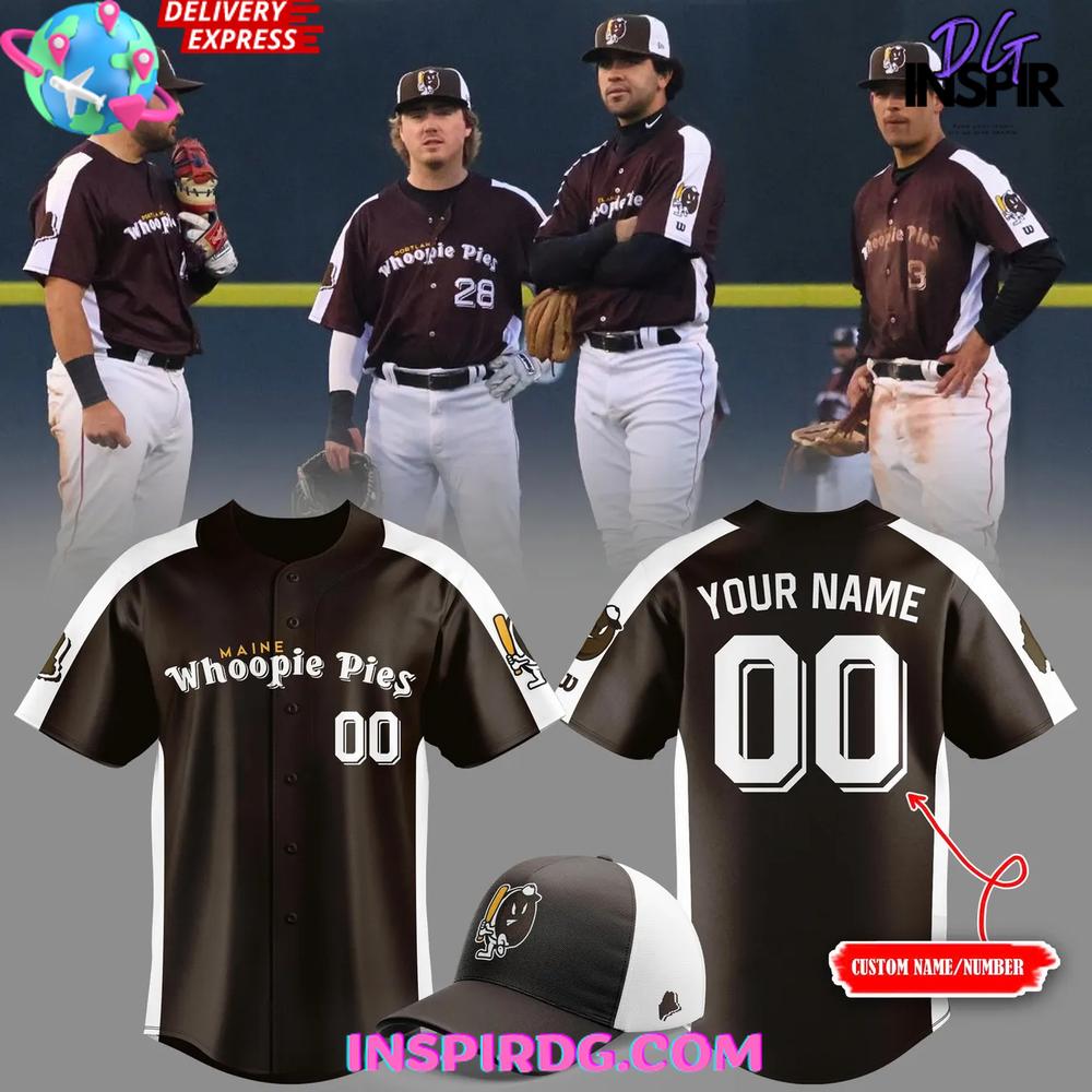 Portland Sea Dogs x Maine Whoopie Pies Special Baseball Jersey Portland Sea Dogs x Maine Whoopie Pies Special Baseball Jersey