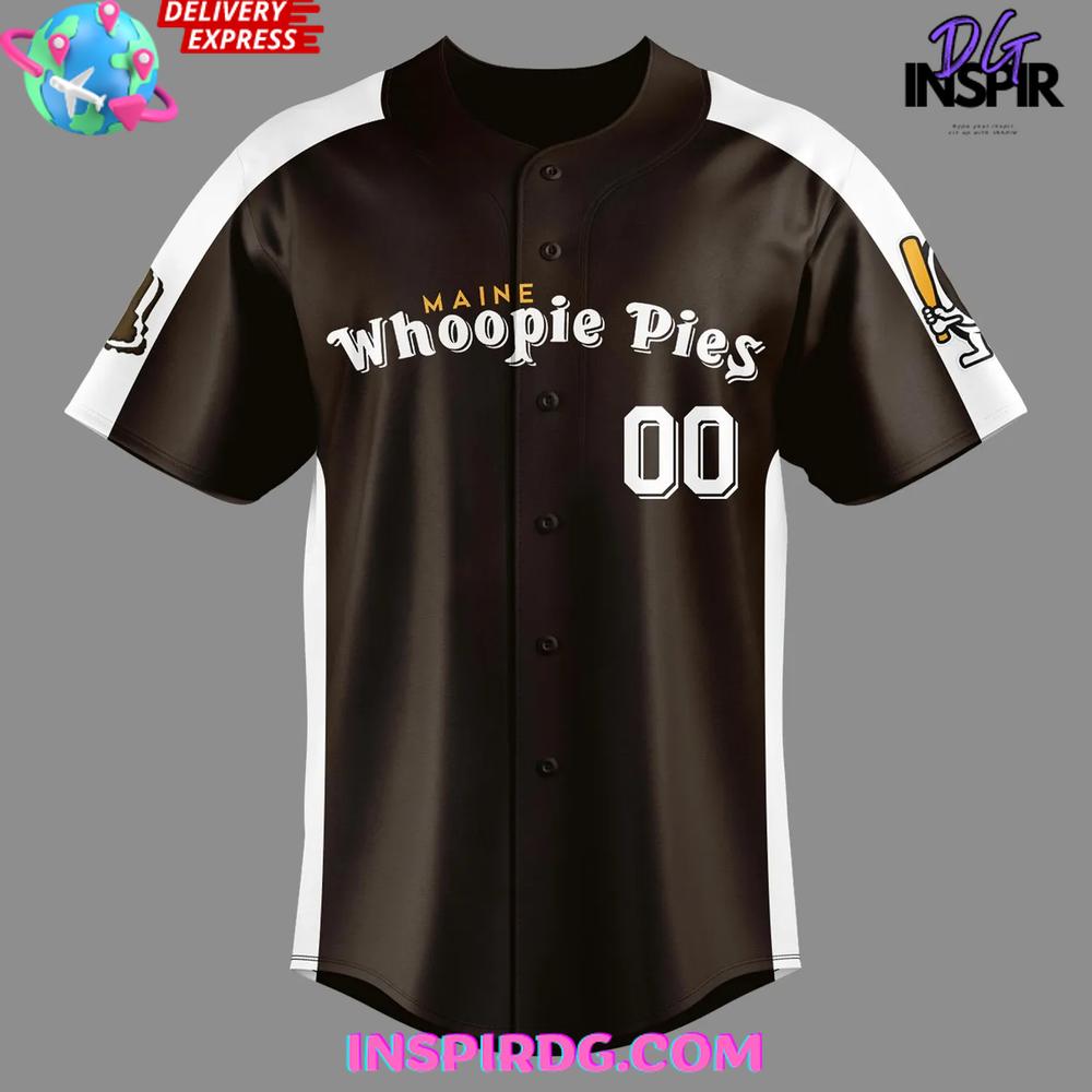 Portland Sea Dogs x Maine Whoopie Pies Special Baseball Jersey Portland Sea Dogs x Maine Whoopie Pies Special Baseball Jersey