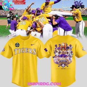 LSU Tigers 2025 NCAA Baseball National Champions Limited Baseball Jersey