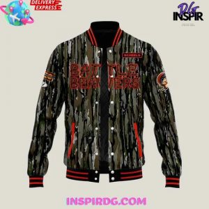 Boise Battle Beavers One-Night-Only Camo Limited Varsity Jacket