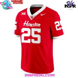 Houston Cougars 2025 Official Red Edition Football Jersey