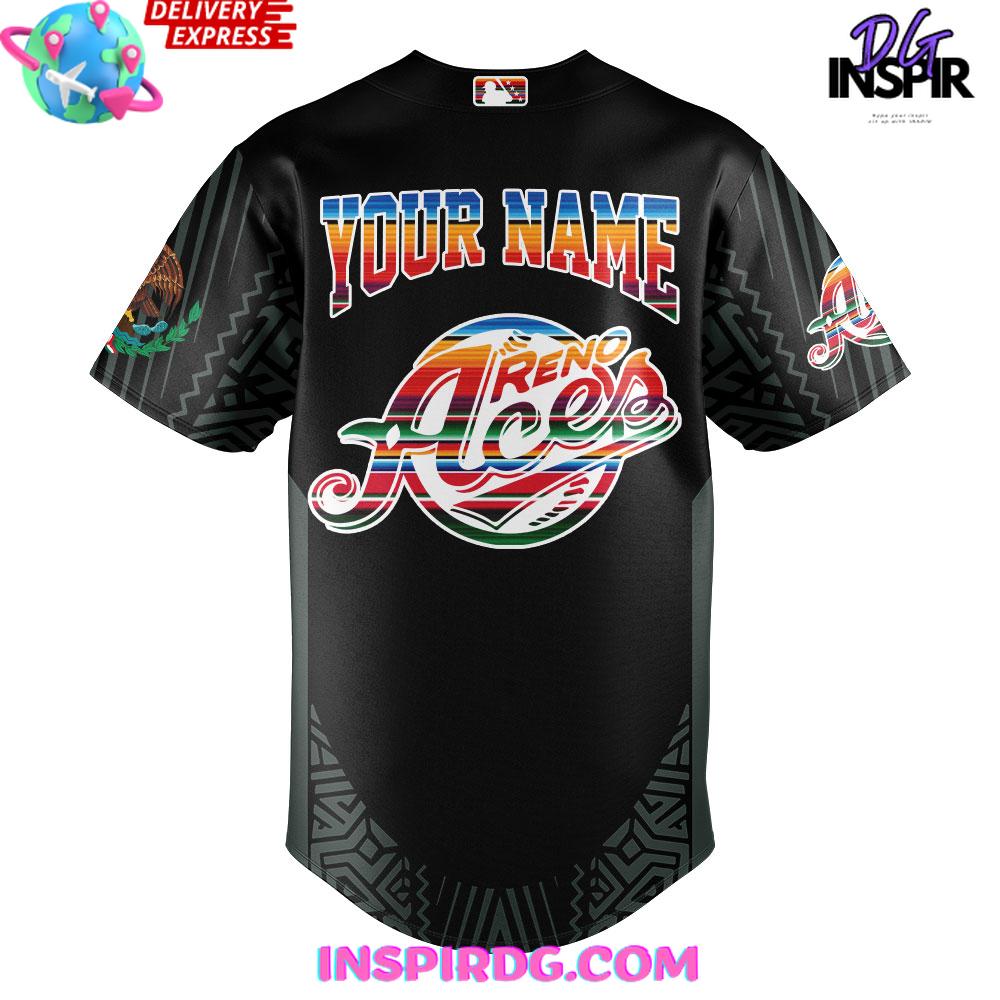 RENO ACES MEXICAN HERITAGE NIGHT 2025 BASEBALL JERSEY RENO ACES MEXICAN HERITAGE NIGHT 2025 BASEBALL JERSEY
