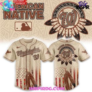 Washington Nationals Native American Heritage Honor 2025 Edition Baseball Jersey