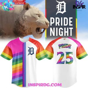Detroit Tigers Pride Night 2025 Baseball Jersey