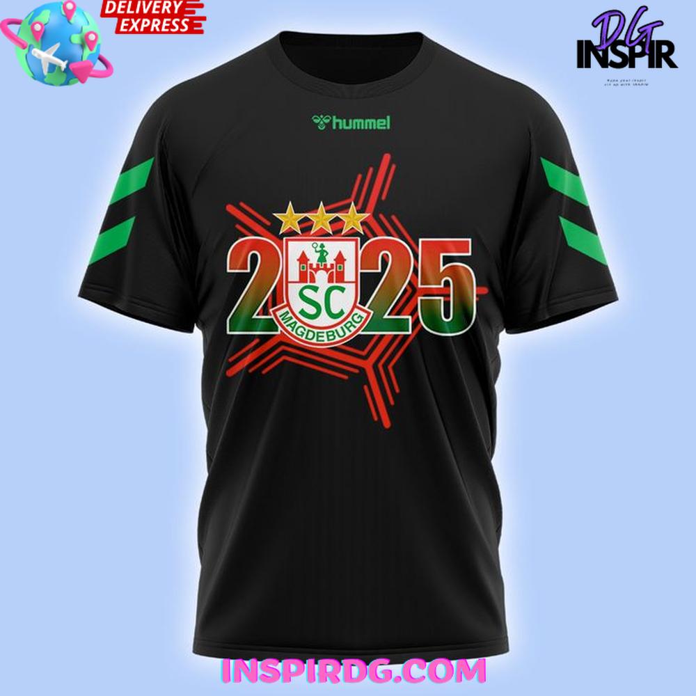 SC Magdeburg EHF Champions League 2024-25 T-Shirt SC Magdeburg EHF Champions League 2024-25 T-Shirt