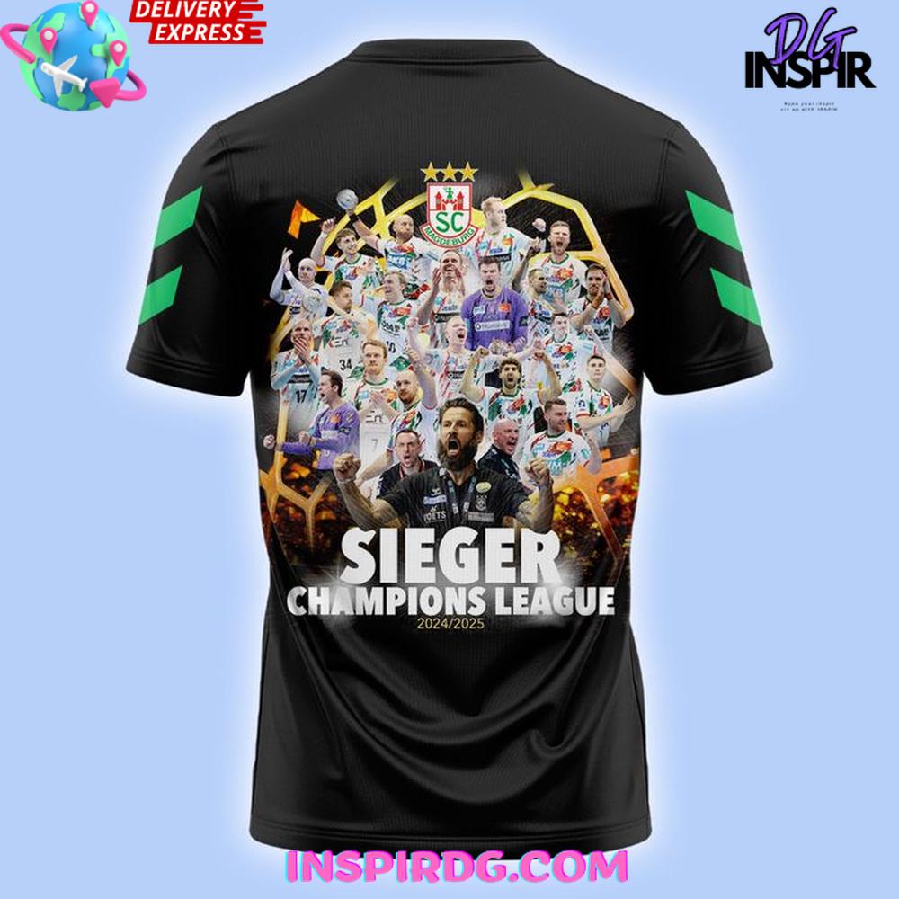 SC Magdeburg EHF Champions League 2024-25 T-Shirt SC Magdeburg EHF Champions League 2024-25 T-Shirt
