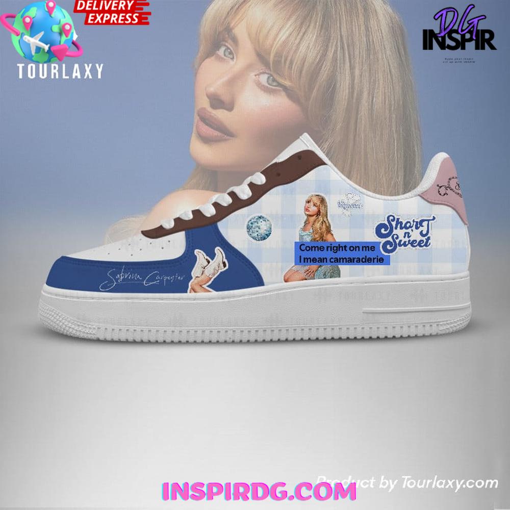 Sabrina Carpenter Short n' Sweet Blue Nike Air Force 1 Sabrina Carpenter Short n' Sweet Blue Nike Air Force 1