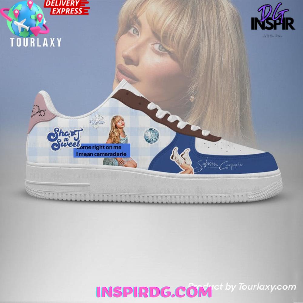 Sabrina Carpenter Short n' Sweet Blue Nike Air Force 1 Sabrina Carpenter Short n' Sweet Blue Nike Air Force 1