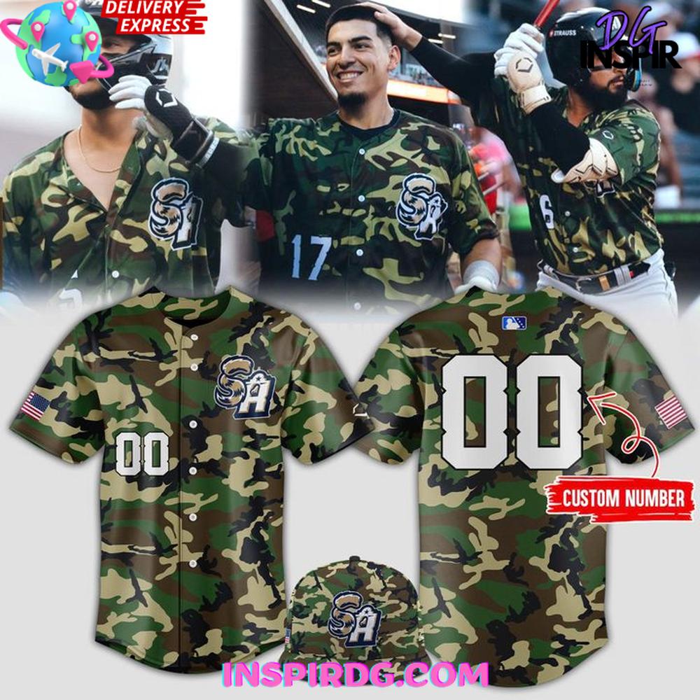 San Antonio Missions Military Appreciation 2025 Camo Jersey San Antonio Missions Military Appreciation 2025 Camo Jersey