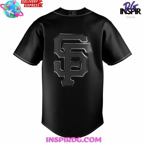 San Francisco Giants Shadow City Blackout Baseball Jersey San Francisco Giants Shadow City Blackout Baseball Jersey