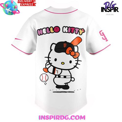 San Francisco Giants x Hello Kitty Special White Jersey San Francisco Giants x Hello Kitty Special White Jersey