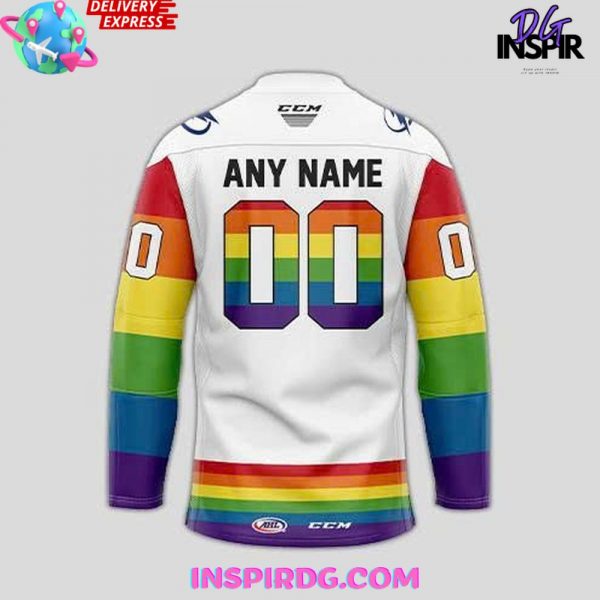 Syracuse Crunch Pride Month 2025 White Hockey Jersey