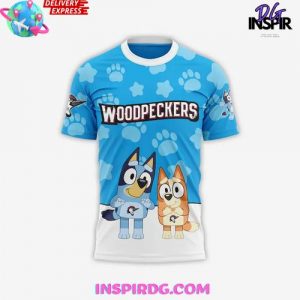 Fayetteville Woodpeckers x Bluey Game Day Limited T-Shirt