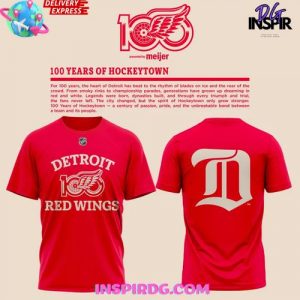 Detroit Red Wings 100 Years of Hockeytown Limited Edition T-Shirt