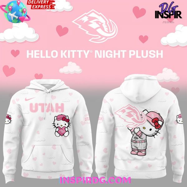 Utah Mammoth Hello Kitty Night Plush 2025 Hoodie