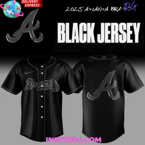 Atlanta Braves “Back In Black” 2025 Special Edition Baseball Jersey
