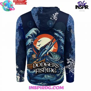 Los Angeles Dodgers x Wave Hunter Fishing Limited Hoodie 3