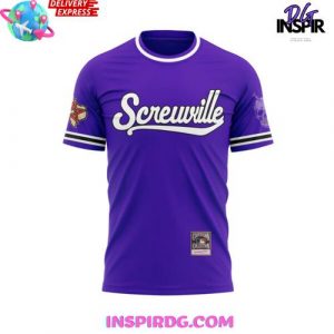 DJ Screw Screwville 621 Purple Baseball Edition T-Shirt