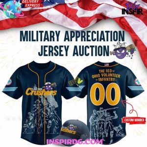 Lake Erie Crushers Military Appreciation Baseball Jersey