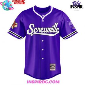 DJ Screw Screwville 621 Purple Baseball Edition Baseball Jersey