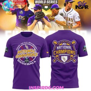 LSU Tigers 2025 NCAA Baseball National Champions Purple Limited T-Shirt