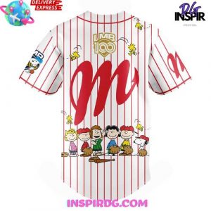 Diablos Peanuts 100 Years LMB Special Baseball Jersey 3