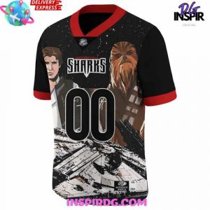 Jacksonville Sharks x Star Wars Custom Galaxy Football Jersey