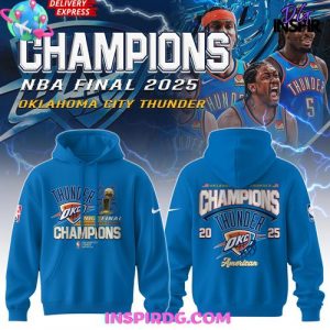 Oklahoma City Thunder 2025 NBA Finals Champions Special Hoodie