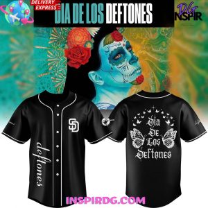 San Diego Padres Dia de los DEFTONES Special Baseball Jersey