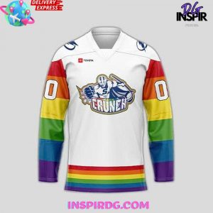 Syracuse Crunch Pride Month 2025 White Hockey Jersey