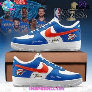 Oklahoma City Thunder NBA Finals Custom Air Force 1 Sneakers