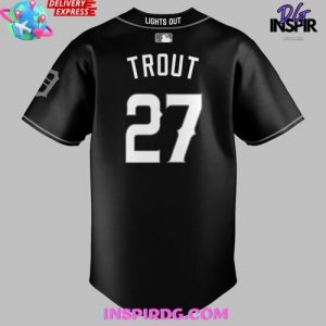 Los Angeles Angels Lights Out Black Special Baseball Jersey