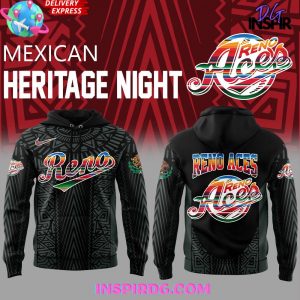 Reno Aces Mexican Heritage Night 2025 Black Hoodie