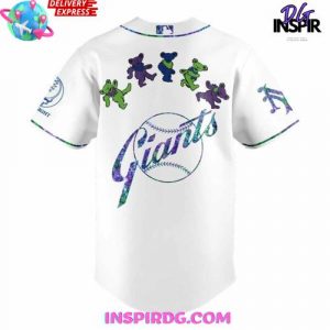 San Francisco Giants x Grateful Dead Dancing Bears Night Baseball Jersey 3