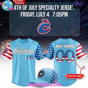 Columbus Clingstones 4th Of July Special Edition Baseball Jersey