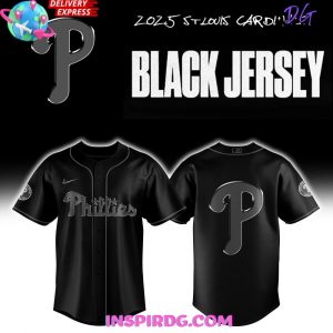 Philadelphia Phillies Back to Black 2025 Baseball Jersey