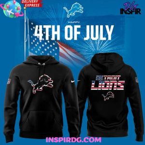 Detroit Lions 4th of July Stars & Stripes Edition Hoodie