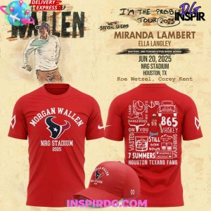 Houston Texans x Morgan Wallen Tour 2025 Shirt Collection