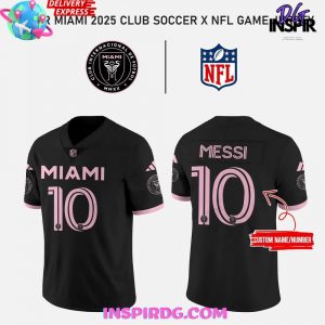 Inter Miami 2025 Club Soccer x NFL Game Football Jersey